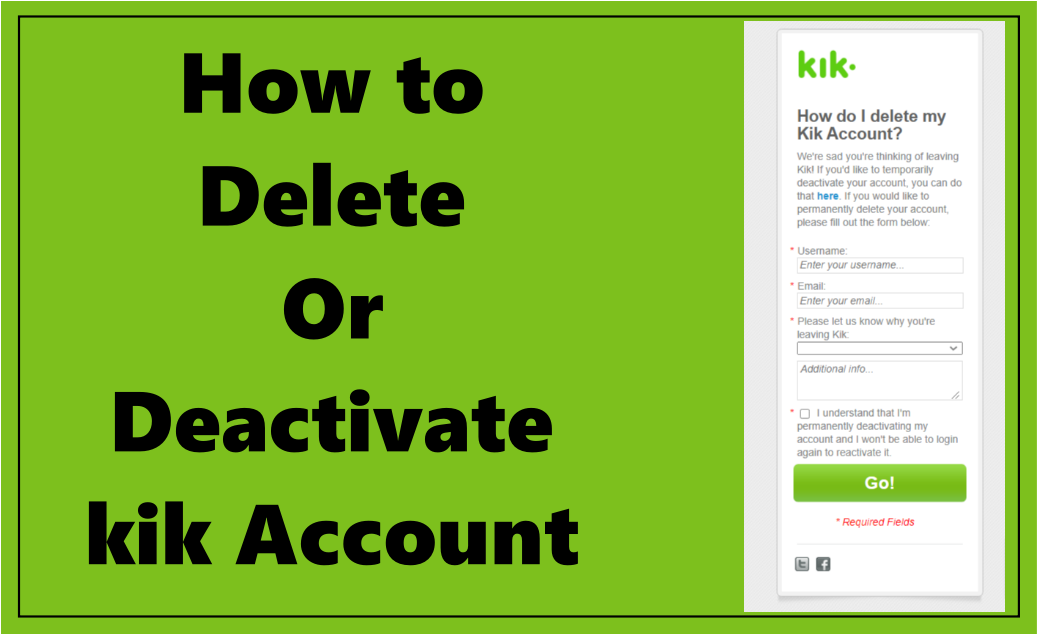 Delete your Kik Account