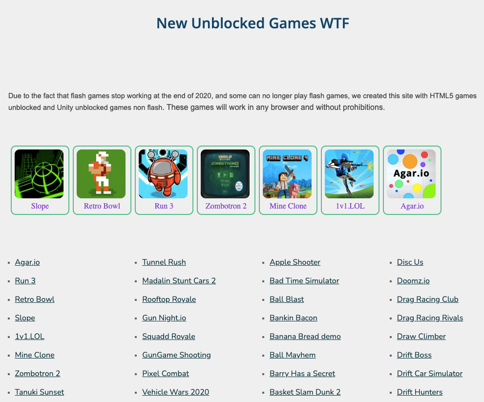 Unblocked-Games-WTFUnblocked-Games-WTF